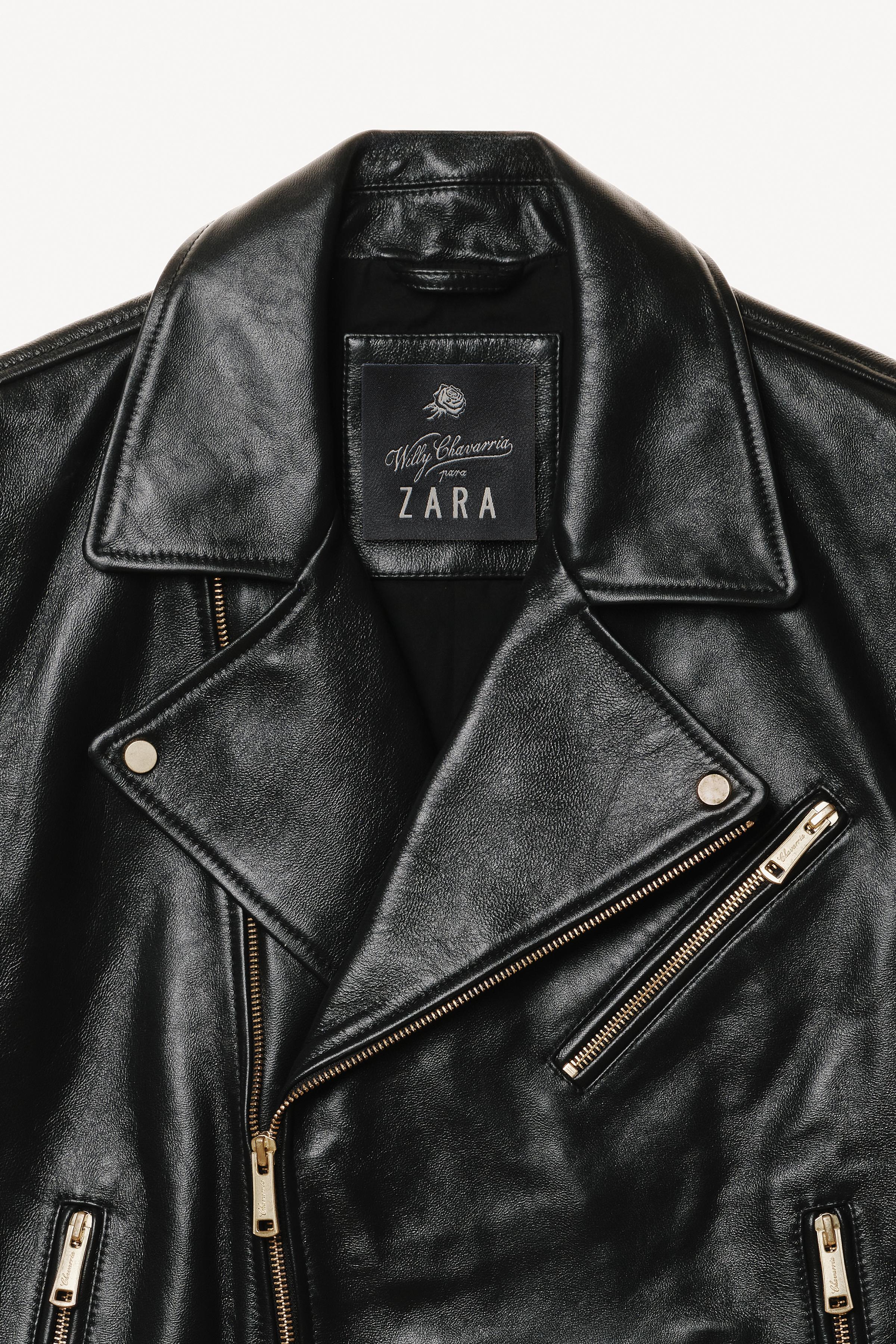 LEATHER BIKER VEST WILLY CHAVARRIA X ZARA
